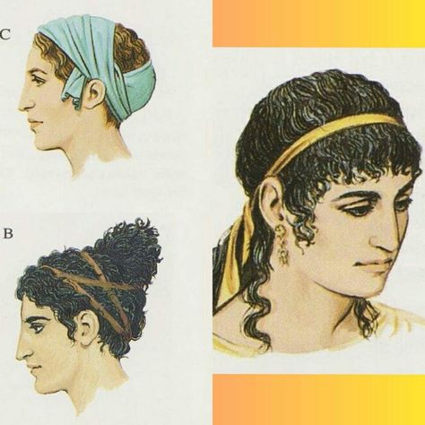 Ancient Roman Hairstyles, Ancient Greek Hairstyles, Greek Hairstyles, Egyptian Outfit, Biblical Clothing, Roman Hairstyles, Greek Hair, Historical Hairstyles, Greek Soldier