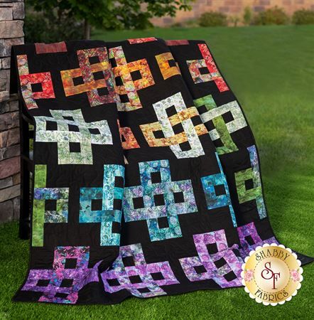 Simplify Quilt Kit - Floragraphix V | Shabby Fabrics Quilt Kits For Sale, Celtic Quilt, Laser Cut Kit, Geometric Quilt, Applique Kit, Shabby Fabrics, Colorful Quilts, Contemporary Quilts, Quilt Design