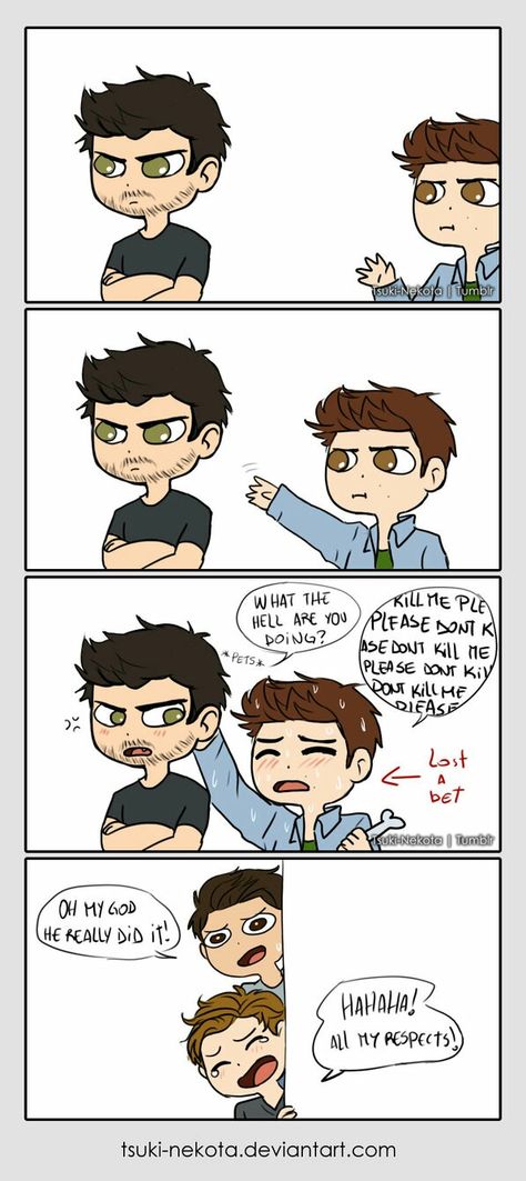 Sterek Comics, Teen Wolf Fanart, Stiles X Derek, I Am Embarrassed, Teen Wolf Fan Art, Sarcasm Is My Only Defense, Stiles Derek, Wolf Fanart, Stiles And Derek