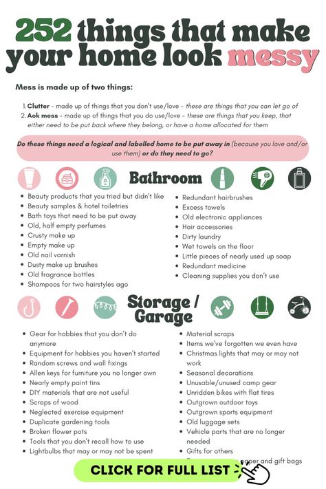 List of things to Declutter Declutter Challenge Printable, Declutter List, Declutter Checklist Printables Free, Decluttering Ideas, Decluttering List, Household Cleaning Schedule, Declutter Checklist, Getting Organized At Home, Declutter Challenge