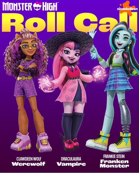 New Monster High 2023 animated series - YouLoveIt.com Monster High New Generation, Monster High Cartoon, Steve Valentine, New Monster High, Cartoon High, Inktober 2023, High Characters, Monster High Party, Moster High