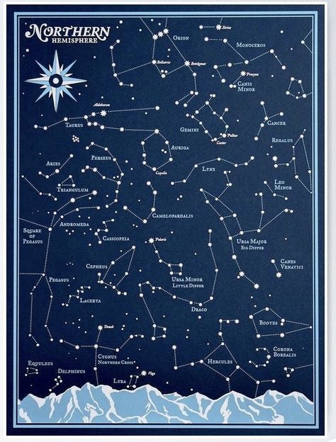 Constellations Map, Ancient Zodiac, Star Map Constellations, Constellation Chart, Star Poster, Astronomy Constellations, Constellation Map, Star Chart, Star Constellations