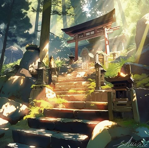 Chinese Environment, Japanese Places, Fantasy World Art, Castlevania Lord Of Shadow, Fairytale Characters, Chinese Background, Lord Of Shadows, Background Landscape, Teapot Design