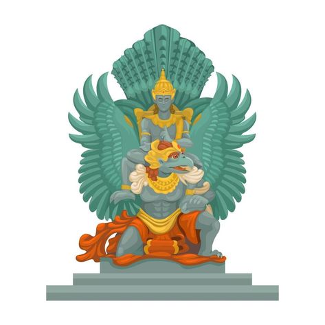 Garuda Wisnu Kencana Monument Landmark From Bali Indonesia Cartoon Illustration Tree Saw, Cityscape Photos, Logo Banners, Nature Backgrounds, Heart With Arrow, Background Banner, Cartoon Illustration, Flower Frame, Vector Logo