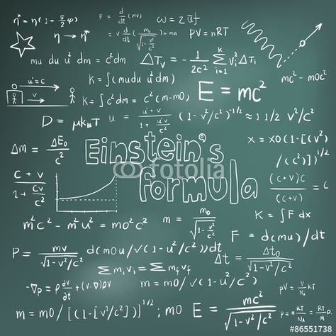 Vector: Albert Einstein law and physics mathematical formula equation handwriting Doodle Handwriting, Physics Laws, Science Formulas, Physics Mechanics, Blackboard Background, Science Doodles, Nasa Wallpaper, Math Quotes, Mathematical Equations