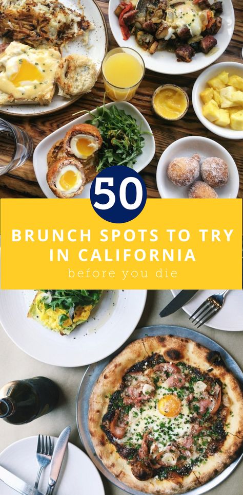 50 Brunch Spots in California to Try Before You Die Brunch Los Angeles, Los Angeles Travel Guide, Oc California, Los Angeles Downtown, Los Angeles Food, Brunch Places, Cali Trip, Los Angeles Restaurants, Los Angeles Travel