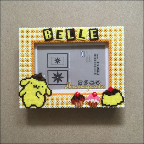 Perler Polaroid Frame, Hama Bead Photo Frame, Perler Photo Frame, Perler Picture Frame, Perler Bead Photo Frame, Perler Bead Picture Frames, Perler Bead Frame, Perler Frame, Bead Frames