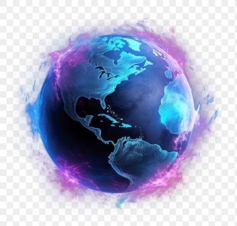 Earth Png, Earth's Spheres, Neon Png, Purple Lightning, About Earth, Earth Element, Earth Map, Earth Elements, Black Neon