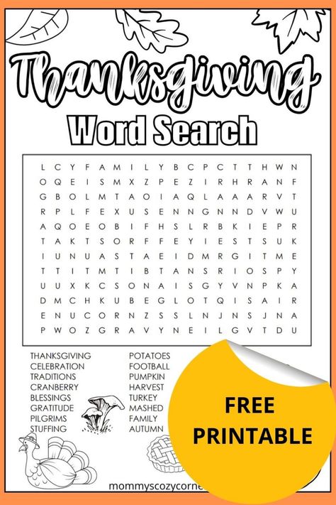 These free Thanksgiving word search printables and Thanksgiving coloring page are perfect to occupy kids during Thanksgiving Season. I love these word search games as it allows kids to learn new words and improve their spelling while having fun! I created 4 Thanksgiving word search sheets so you have a lot of options for yourself or your little ones!… Kids Word Search Free Printable, Thanksgiving Word Search Free Printable, Thanksgiving Word Search For Kids, Fall Word Search For Kids, Free Thanksgiving Word Search, Autumn Word Search Free Printable, Free Printable Word Searches For Adults, Harvest Word Search, Thanksgiving Crossword