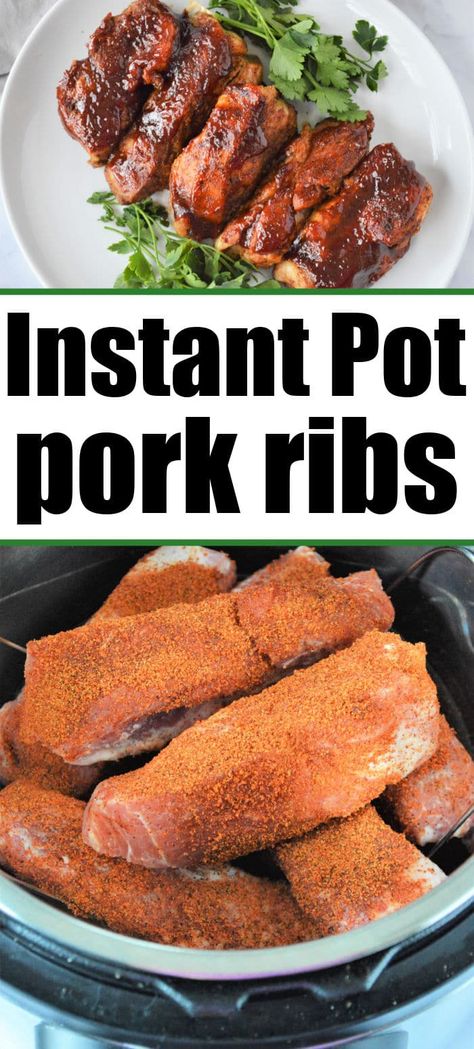 BBQ country style pork ribs Instant Pot style are fantastic!! The most tender pieces of meat glazed with sauce of your choice at the end. #instantpotribs #countryporkribs Pork Ribs Instant Pot, Instant Pot Pork Ribs, Tender Pork Ribs, Ribs Instant Pot, Boneless Country Style Pork Ribs, Pressure Cooker Ribs, Country Pork Ribs, Boneless Pork Ribs, Country Style Pork Ribs