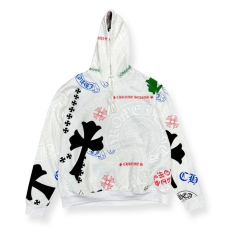 Chrome Hearts - White Stencil Hoodie ($1,550) Chrome Hearts Outfit, Chrome Hearts Hoodie, Cold Fits, Mcqueen Fashion, Clothing Brands, Red Outfit, Chrome Hearts, Winter Clothes, Vest Top