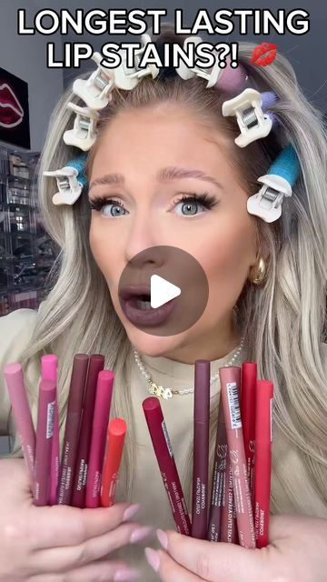 KELLY STRACK on Instagram: "Longest lasting lip stains?! ✨💋🤔  #makeup #beauty #makeuptutorial #makeupvideos #beautyvideos #makeupreels #beautyreels #makeuphacks" Kelly Strack, Long Lasting Lip Stain, Lip Stains, Lip Stain, Makeup Videos, Beauty Videos, Makeup Tips, Makeup Tutorial, Eye Makeup