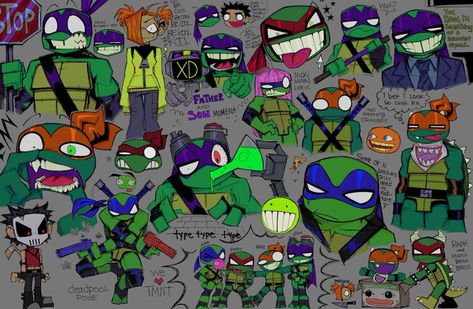 Tmnt Characters, Ninja Turtles Funny, Tmnt Comics, Teenage Mutant Ninja Turtles Artwork, Teenage Mutant Ninja Turtles Art, Ninja Turtles Artwork, Tmnt Artwork, Teenage Ninja, Teenage Ninja Turtles