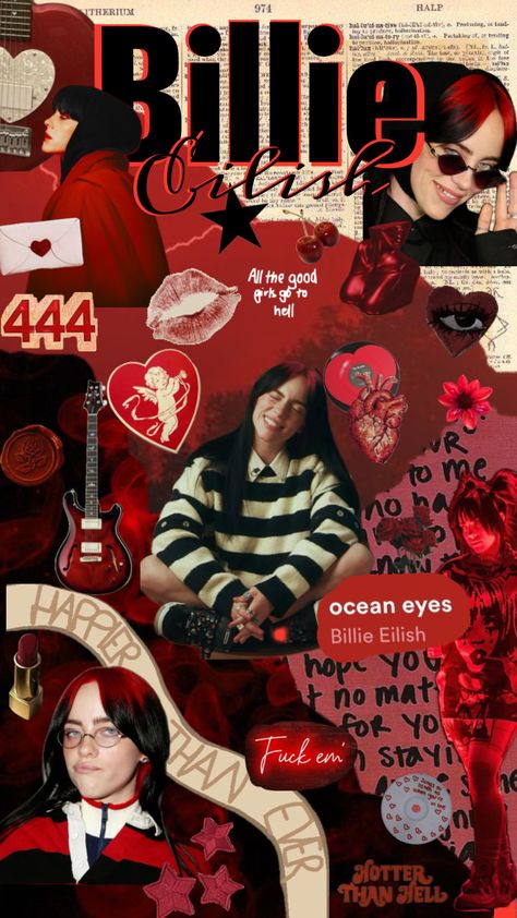 #myfirstshuffle #billieeilish #wallpaper #red #music #vibes #billie #beauty #iphone #wallpaperlockscreen #wallpapershuffles Billie Eilish Outfits, Cute Lockscreens, Music Vibes, Billie Piper, Wallpaper Red, Funny Phone Wallpaper, Music Wallpaper, Red Wallpaper, Cute Backgrounds