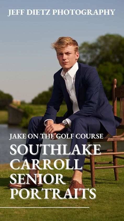 Golfer southlake carroll senior at Timarron Country Club Senior Pictures On Golf Course, Golf Senior Pictures, High School Graduation Pictures, Southlake Texas, Senior Photos Boys, Golf Pictures, Boys Golf, Male Senior Pictures, Senior Pictures Boys