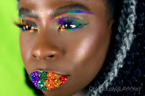 Pride Makeup ideas Mens Pride Makeup, Pride Makeup Ideas Bisexual, Bisexual Flag Makeup, Pride Makeup Ideas, Pride Gothic Makeup, Pride Butterfly Makeup, My Mistake, Pride Makeup, Makeup Ideas