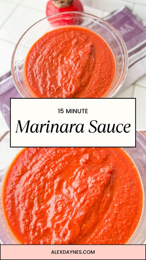 This recipe truly is the best marinara sauce! It’s made with only a few simple ingredients, and the flavor is always delicious! This homemade pasta sauce is an easy marinara sauce to make too, anyone can throw it together. It’s perfect for pasta, meatballs, lasagna, pizza, and more! The best part? It can be ready in a matter of minutes! You won’t want to reach for the jarred stuff again. Make it with me! Homade Marinara Sauce, Spagetti Sauce Recipe, The Best Marinara Sauce, Easy Homemade Marinara Sauce, Marinara Sauce From Scratch, Lasagna Pizza, Pasta Meatballs, Best Marinara Sauce, Easy Marinara Sauce