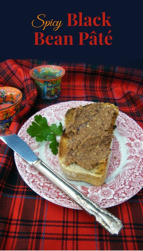 A rich velvety pâté made with black beans. Made in minutes, but it will sit happily in the fridge for a few days in an airtight container and the flavour gets better and better. Great for the festive season, served on oat cakes or thick slices of bread toasted and rubbed with a cut clove of garlic. Vegan Pate, Recipes For The Week, Pate Recipes, Meat Free Monday, Salad Dressing Recipes Homemade, Oat Cakes, 30 November, Vegan Beans, Vegan Lunches