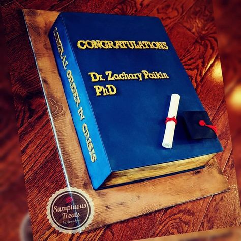 Phd Celebration Cake, Phd Defense Party, Phd Graduation Cake Ideas, Phd Cake Ideas, Phd Graduation Cake, Phd Party Ideas, Phd Photoshoot, Graduation Book Cake, Phd Cake