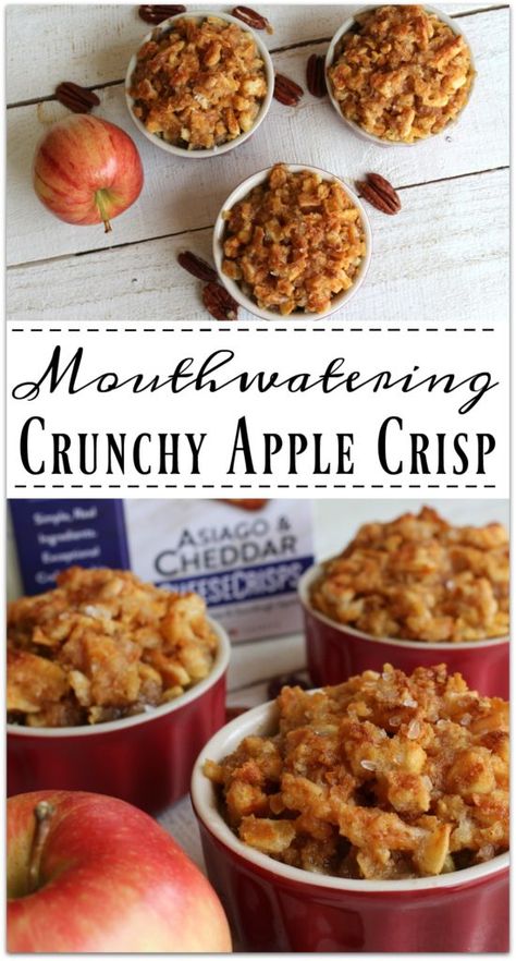 Mouthwatering Crunchy Apple Crisp Apple Crunch, Easy Apple Crisp, Easy Apple Crisp Recipe, Apple Crisp Recipe, Apple Crisp Easy, Apple Crisp Recipes, Cooked Apples, Mouthwatering Recipes, Crisp Recipe