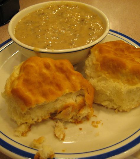 Bob Evans Biscuit Recipe Bob Evans Biscuits, Bob Evans Sausage Gravy, Bob Evans Biscuit Recipe, Bob Evans Sausage Gravy Recipe, Bob Evans Recipes, Sweet Potato Cornbread, Sausage Gravy Recipe, Bob Evans, Biscuits And Gravy