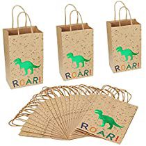 Dinosaur Party Bags, Paper Dinosaur, Dinosaur Party Decorations, Dinosaur Party Supplies, Party Bags Kids, Goodie Bags For Kids, Dinosaur Party Favors, Dinosaur Theme Party, Birthday Gift Bags