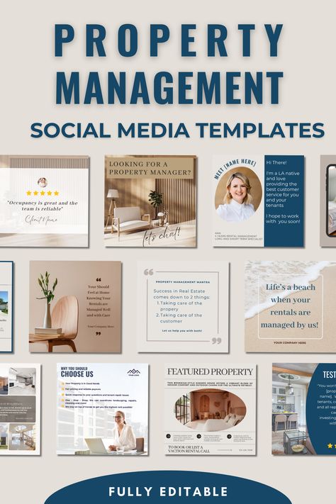 Uplevel your property management's social media presence with our Property Management Instagram Post Editable Property Business Social Media Template. With easy customization and eye-catching designs, you'll be sure to make an impact and boost your engagement. Don't be left behind, stand out from the competition! Click Here! Property Management Marketing, Company Social Media, Social Media Toolkit, Property Business, Real Estate Management, Social Media Guide, Business Social Media, Social Media Resources, Free Social Media