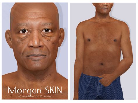 The Sims Resource - [PATREON] Morgan Skin Sims 4 Elder Skin Details, Sims Skin Preset, Sims Realistic Skin, Sims4 Male Skin Overlay, Male Presets Sims 4, Ts4 Male Skin, Sims 4 Elder Skin, Sims 4 Male Skin Overlay Maxis Match, Realistic Skin Overlay Sims 4 Cc