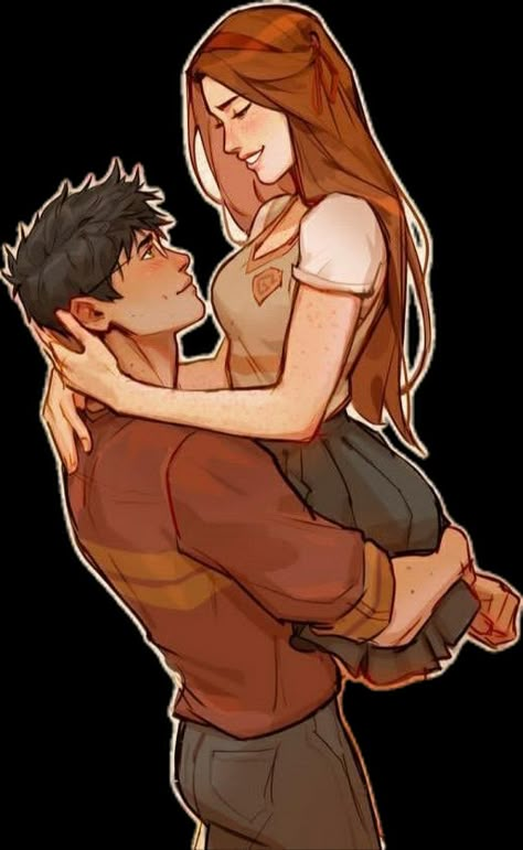 Hinny Fanfiction, Harry X Ginny, Ginny Weasley Fan Art, Frostbite Studios, Harry Potter Kiss, Harry Potter Couples, Lily Evans Potter, Marauders Fan Art, Harry And Ginny