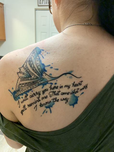 Moana Quote Tattoo, Moana Grandma Tattoo, Moana Stingray Tattoo, Moana Inspired Tattoos, Moana Tattoos Ideas, Moana Grandma, Grandmother Tattoo, Moana Tattoos, Disney Tattoos Quotes