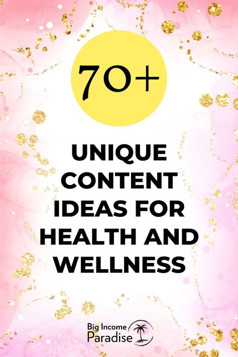 Social Media Content For Health And Wellness, Health And Wellness Instagram Post Ideas, Content Ideas For Health And Wellness, Wellness Content Ideas For Instagram, Fitness Content Ideas For Instagram, Wellness Content Ideas, Unique Content Ideas, Wellness Coaching Business, Wellness Social Media