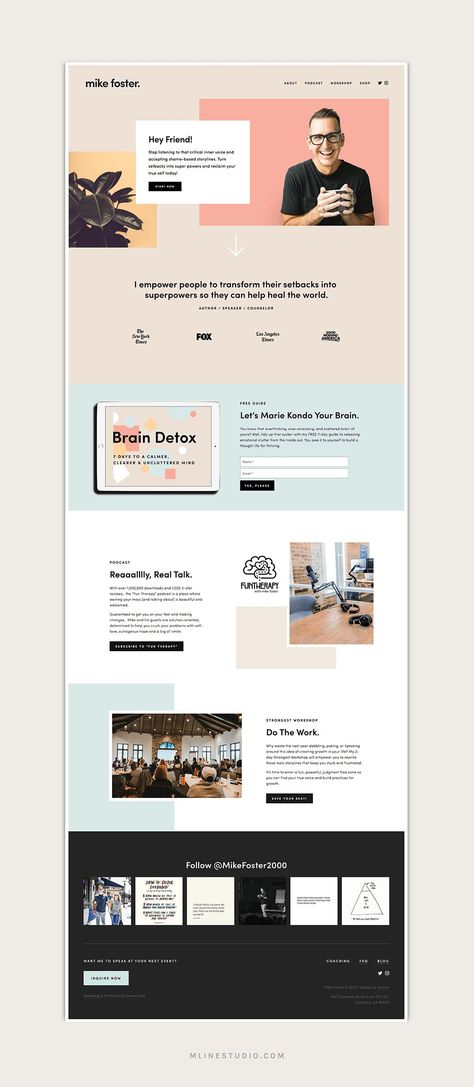 Website Examples Inspiration, Blog Site Design Inspiration, Website Design Examples, Website Design For Business, Web Design Squarespace, Wordpress Landing Page Design, Blog Examples Website, Website Design Wellness, Health Website Design Inspiration