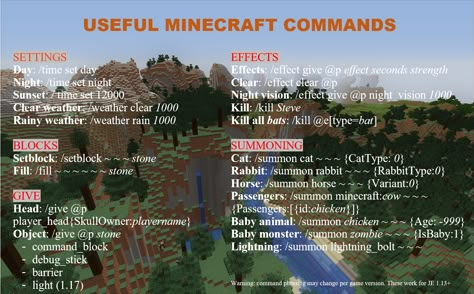 Minecraft Building Guides / Charts, Minecraft 1.20 Tips, Minecraft Commands List, Minecraft Barrier Block Command, Commands In Minecraft, Fun Minecraft Commands, Skulk Infection Minecraft, Minecraft Commands, Minecraft Gameplay