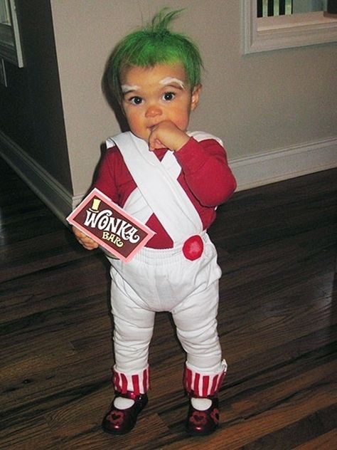 Oompa Loompa Baby Costume - Umm I want to wear this myself! Oompa Loompa Costume, Oompa Loompa, Hallowen Costume, Toddler Costumes, Fantasias Halloween, Theme Halloween, Cute Halloween Costumes, Cute Costumes, Baby Halloween Costumes