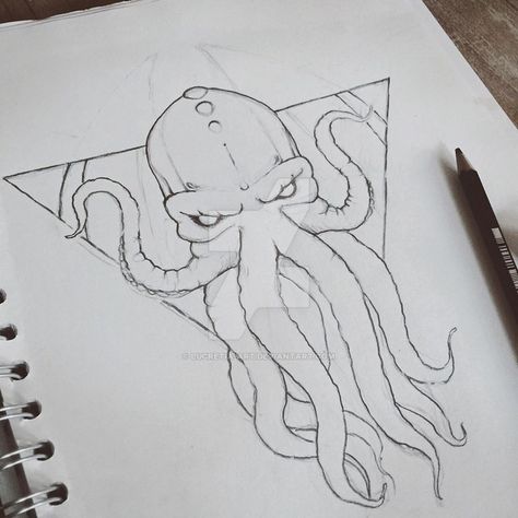 Cthulhu Drawing, Squid Drawing, Horror Movie Posters, Cthulhu, Pencil Drawing, Leather Tooling, Drawing Reference, Animal Drawings, Pencil Drawings