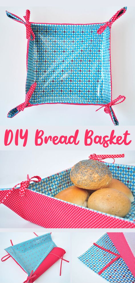 How to Sew French Bread Basket. Fabric Basket Sewing Tutorial. Fabric Bread Baskets, Diy Bread Basket Ideas, French Bread Basket, Tablet Cases Diy, Drawstring Bag Tutorials, Felt Tote Bag, Tote Bag Tutorial, Gift Bags Diy, Zipper Pouch Tutorial