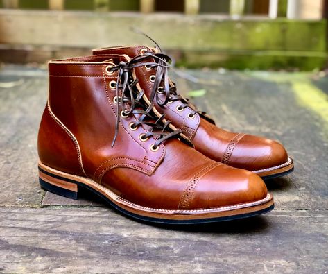 Viberg Boots Men, Altberg Boots, Military Style Leather Boots For Outdoor, Military Style Work Boots With Reinforced Toe For Outdoor, Vintage High-top Work Boots With Leather Footbed, Viberg Boots, Quick Pics, Dr. Martens Boots, Men's Style