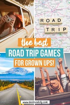 Best Road Trip Games, Fun Travel Games, Games To Play On A Bus Trip Fun, Bus Trip Games For Adults, Road Trip Activities For Adults, Cabin Trip Packing List, Road Trip Games For Adults, Travel Games For Adults, Cabin Activities