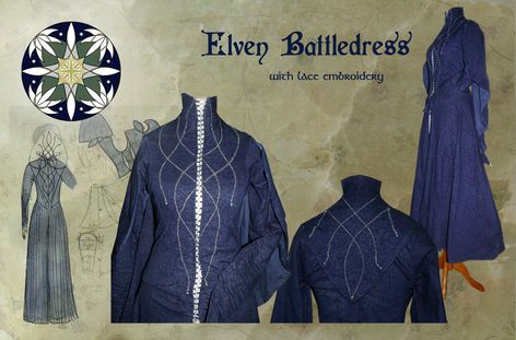 Elven Tunic, Elven Embroidery, Elven Clothing, Battle Dress, Dress Polyvore, Shield Maiden, Medieval Dress, Fantasy Dress, Costume Outfits