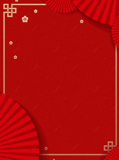 Chinese New Year Background Wallpapers, Red Chinese Background, Ambience Wallpaper, Cny Background, Weaning Ceremony, Cny Greetings, Plum Background, New Year Menu, Chinese New Year Background