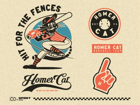 Vintage Baseball Logo, Retro Sports Graphics, Baseball Branding, Baseball Graphic Design, Badminton Design, Vintage Mascot, Baseball Mascots, R Studio, Neo Retro