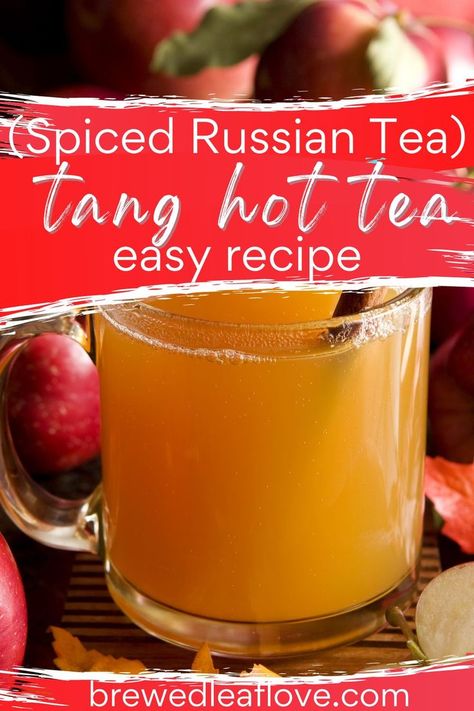 Tang Hot Tea Recipe, Spiced Tea With Tang, Russian Tea Recipe Tang, Spiced Tea Recipe With Tang, Spiced Tea Mix Recipe, Russian Tea Mix Recipe, Party Refreshments, Spice Tea Mix, Spiced Tea Recipe