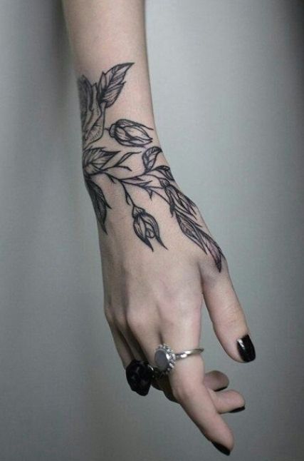 Tattoo Vines, Spiritual Tattoo, Thumb Tattoos, Fern Tattoo, Cool Wrist Tattoos, Omerta Tattoo, Vine Tattoos, Hand Tattoos For Women, Incredible Tattoos