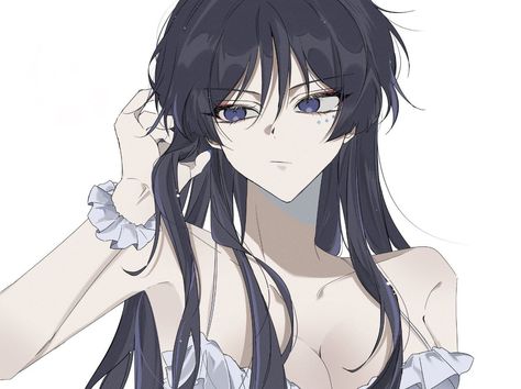 Scaramouche Long Hair, Female Scaramouche, Blue Characters, Icon Icon, Anime Child, Genshin Impact, Long Hair Styles, Hair, Anime