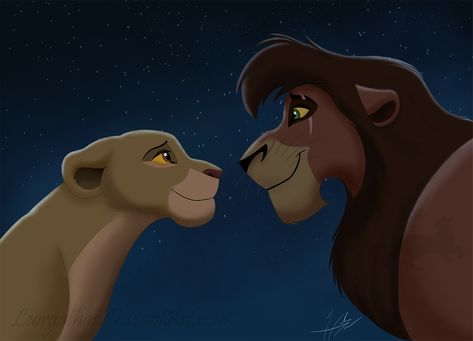 Lion King Kovu, Kiara Lion King, Kiara And Kovu, Lion King 3, Lion King Story, Lion King Drawings, Lion King Pictures, Lion King Fan Art, Lion King 2