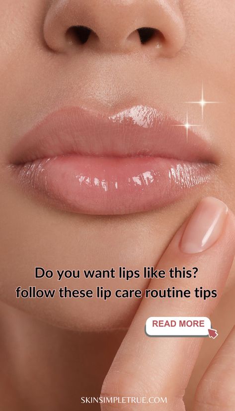 lip care routine tips Lip Wrinkles How To Get Rid Of, Lip Care Routine Tips, Soft Lips Tips, Korean Lip Care, Get Soft Lips, Lips Hydration, Skin Care Routine Tips, Soft Pink Lips, Beginner Skin Care Routine