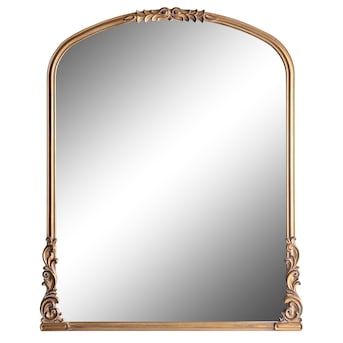 allen + roth 28-in W x 35-in H Gold Framed Wall Mirror in the Mirrors department at Lowes.com Interior Paint Colors For Living Room, Traditional Glam, Antique Gold Mirror, Mantle Mirror, Gold Framed Mirror, Gold Frame Wall, Framed Wall Mirror, French Mirror, Arched Mirror