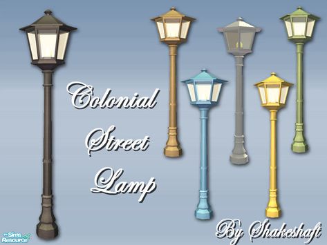 Green Lamp, Boho Garden, 4th Street, Computer Game, Victorian Goth, Street Lights, Sims 1, Sims 2 Cc, Sims Community