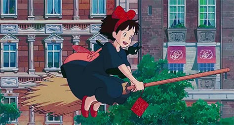 Kikis Delivery Service Gif, Kikis Delivery Service Aesthetic, Canada Gif, Mood Gif, Drawing Cartoon Faces, Kiki Delivery, Kiki's Delivery Service, Studio Ghibli Movies, Studio Ghibli Art