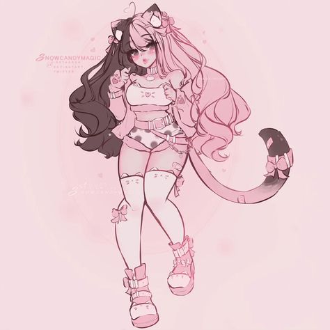 This piece is up for auction in my discord server 🩷🤍🌸🐾 The link is in bio~✨️ #adoptables #adopt #neko #nekogirl #pinkaesthetic #pinkpinkpink #fullbodyart #digitalart #originalcharacter #originalart #characterdesign Outfits Anime, Discord Pfp, Female Character, Discord Server, Female Character Design, Digital Art Girl, Inspiration Art, Pink Aesthetic, Character Design Inspiration